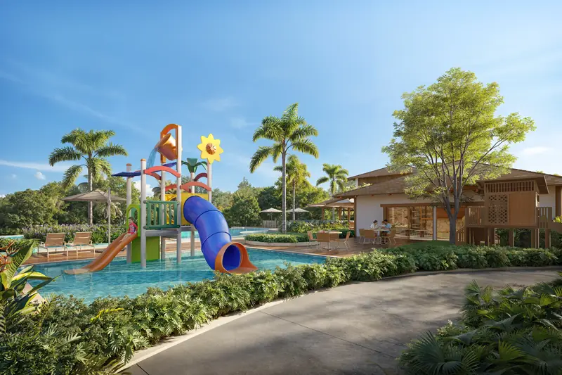 Parque aquático do NUSA Imbassaí (perspectiva ilustrativa)